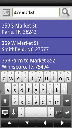 SmartTruckRoute find address
